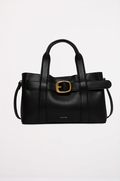 CALVIN KLEIN BUCKLE MINI TOTE WIT en color BLACK  (1)