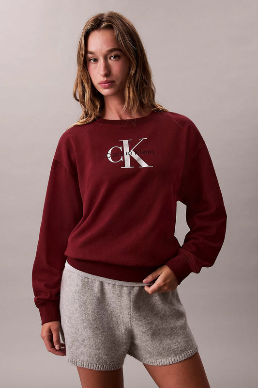 CALVIN KLEIN  LS MONOLOGO FRENCH  en color RED  (1)
