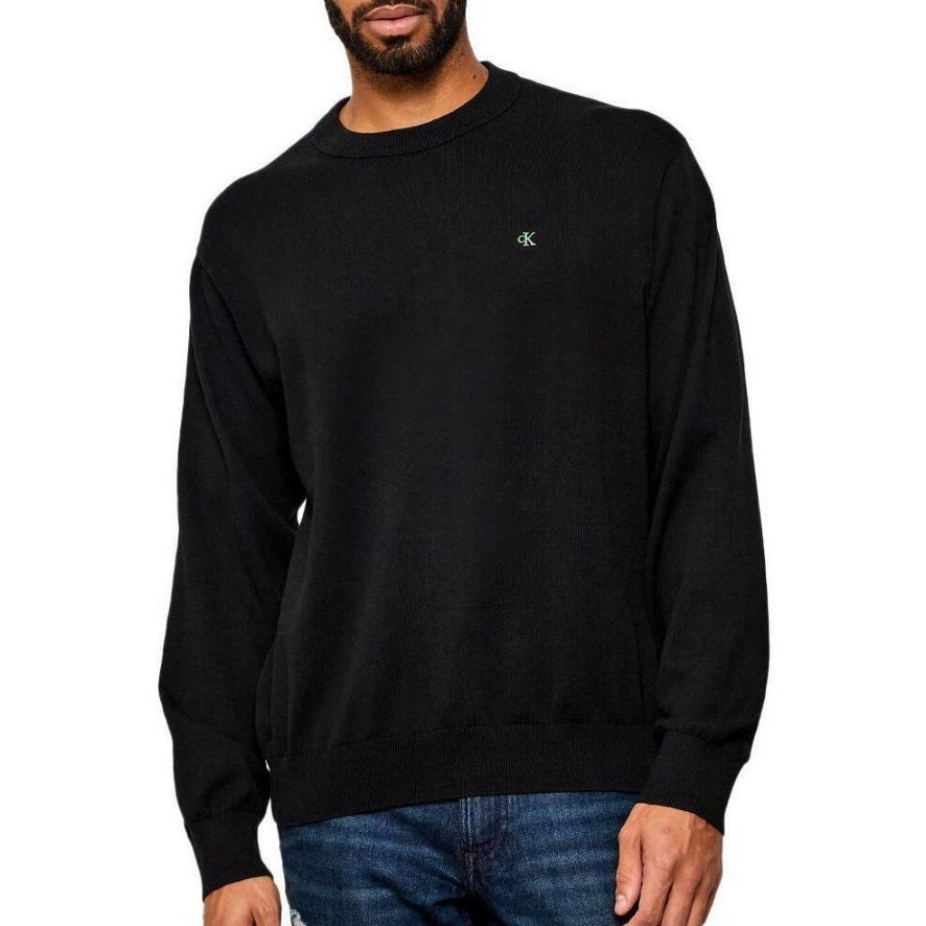 CALVIN KLEIN COTTON CREWNK SWEA en color BLACK  (3)