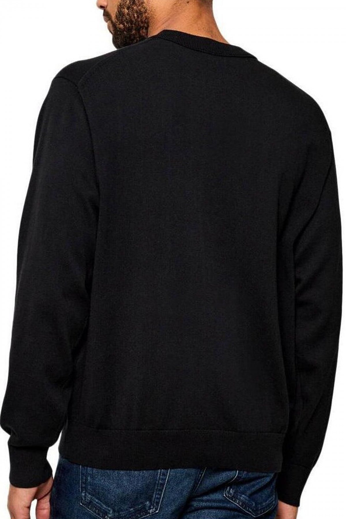 CALVIN KLEIN COTTON CREWNK SWEA en color BLACK  (2)