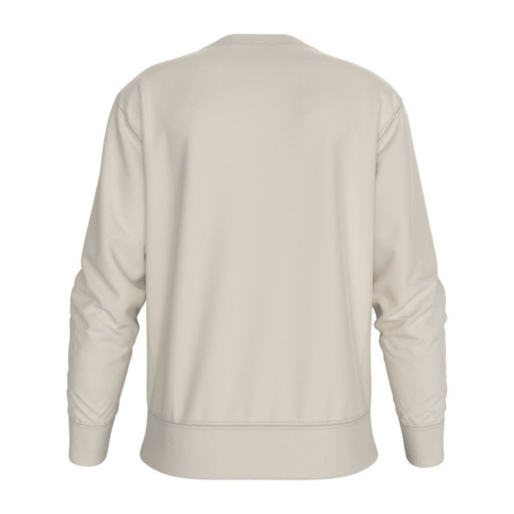 CALVIN KLEIN LS EU TERRY MONOL en color CHALK  (6)