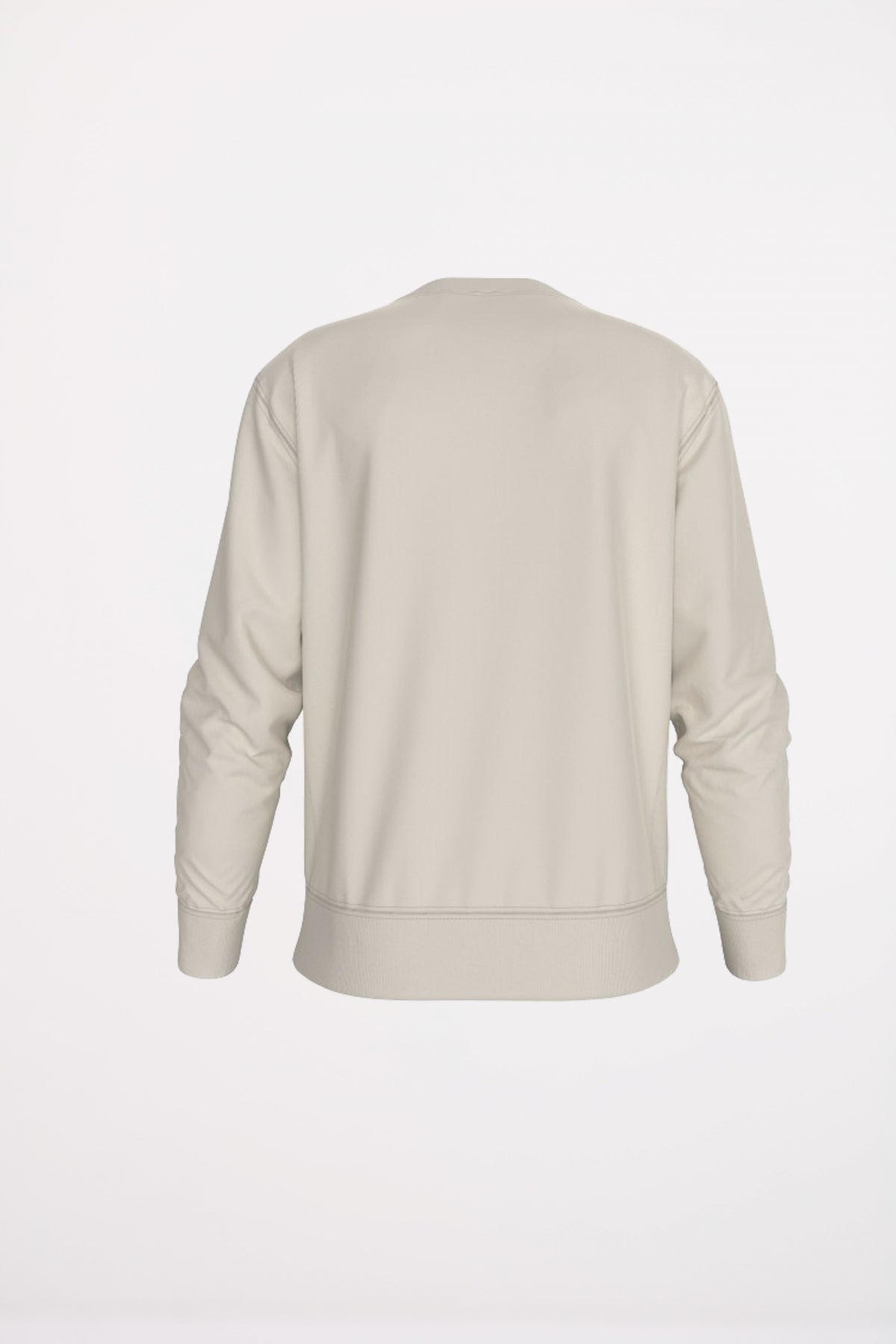 CALVIN KLEIN LS EU TERRY MONOL en color CHALK  (3)