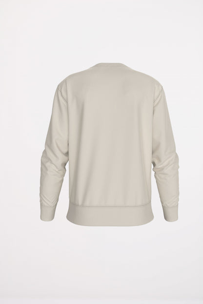 CALVIN KLEIN LS EU TERRY MONOL en color CHALK  (3)