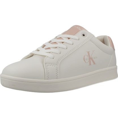 CALVIN KLEIN LOW CUT LACE UP SNEA en color WHTNUDE  (1)