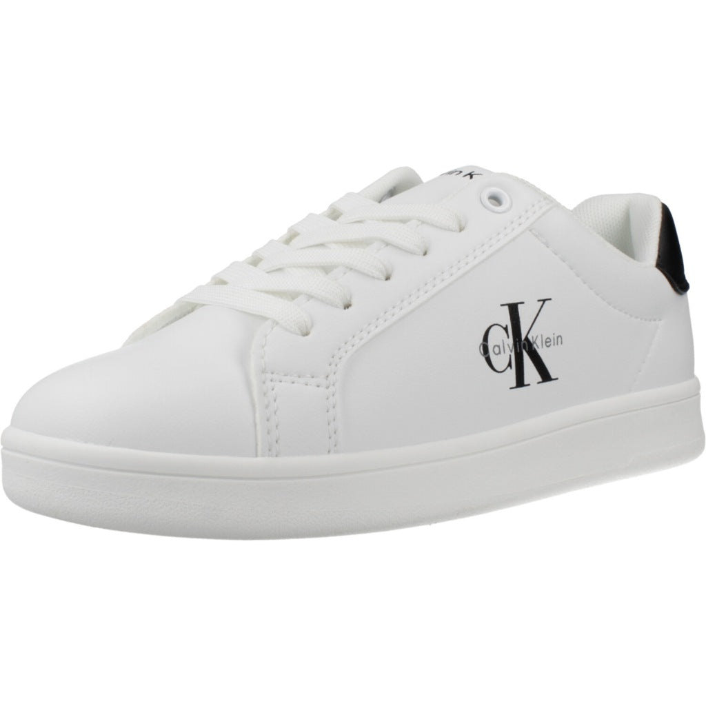 CALVIN KLEIN LOW CUT LACE UP SNEA en color WHTBLK  (1)