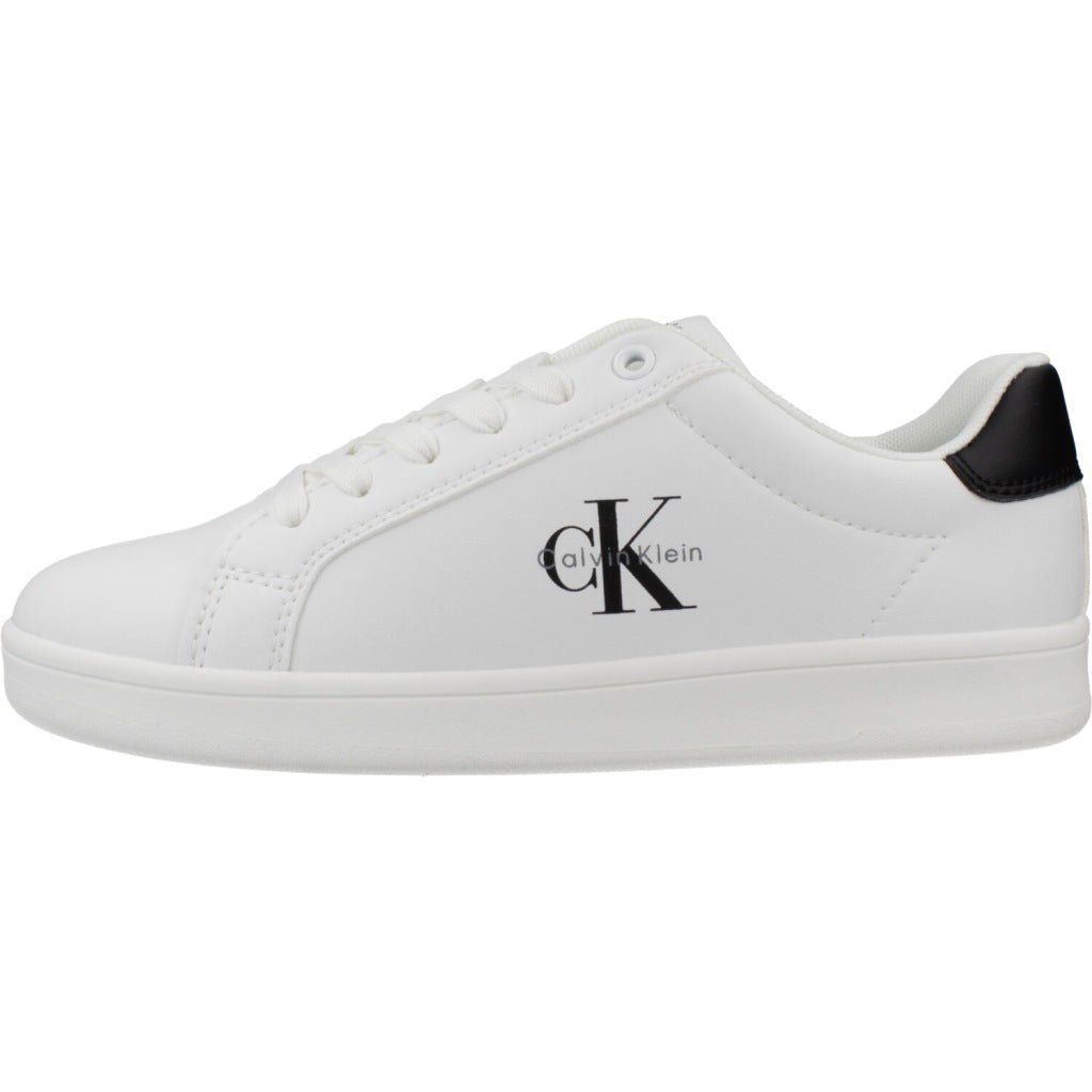 CALVIN KLEIN LOW CUT LACE UP SNEA en color WHTBLK  (2)