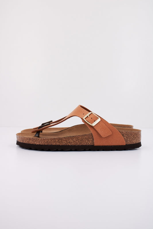 BIRKENSTOCK GIZEH BIRKO-FLOR NUB en color PECAN  (1)