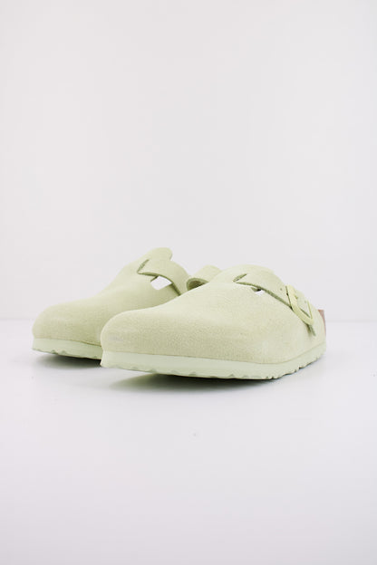 BIRKENSTOCK  BOSTON SUEDE LEATHE en color FADEDLIME  (2)