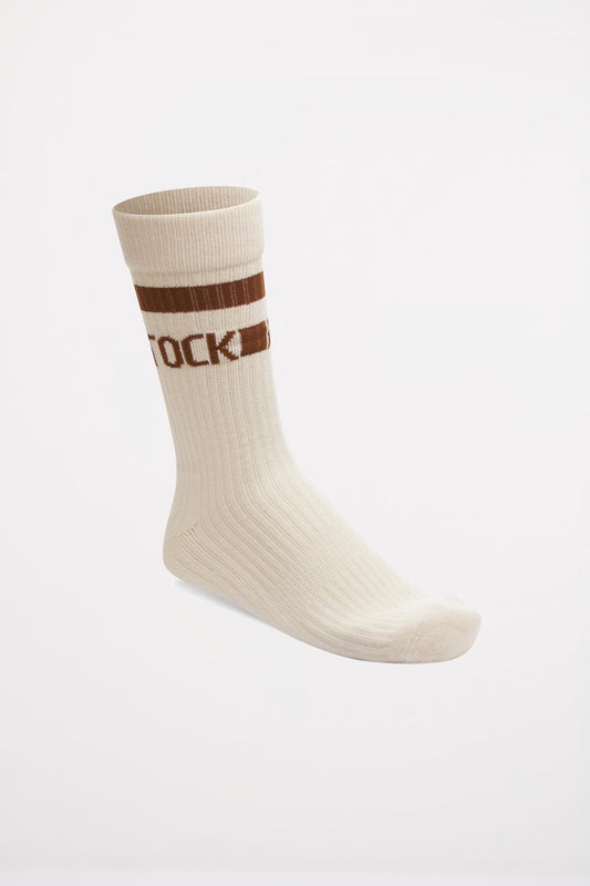 BIRKENSTOCK COTTON TENNIS SOCKS en color EGSHELL  (1)