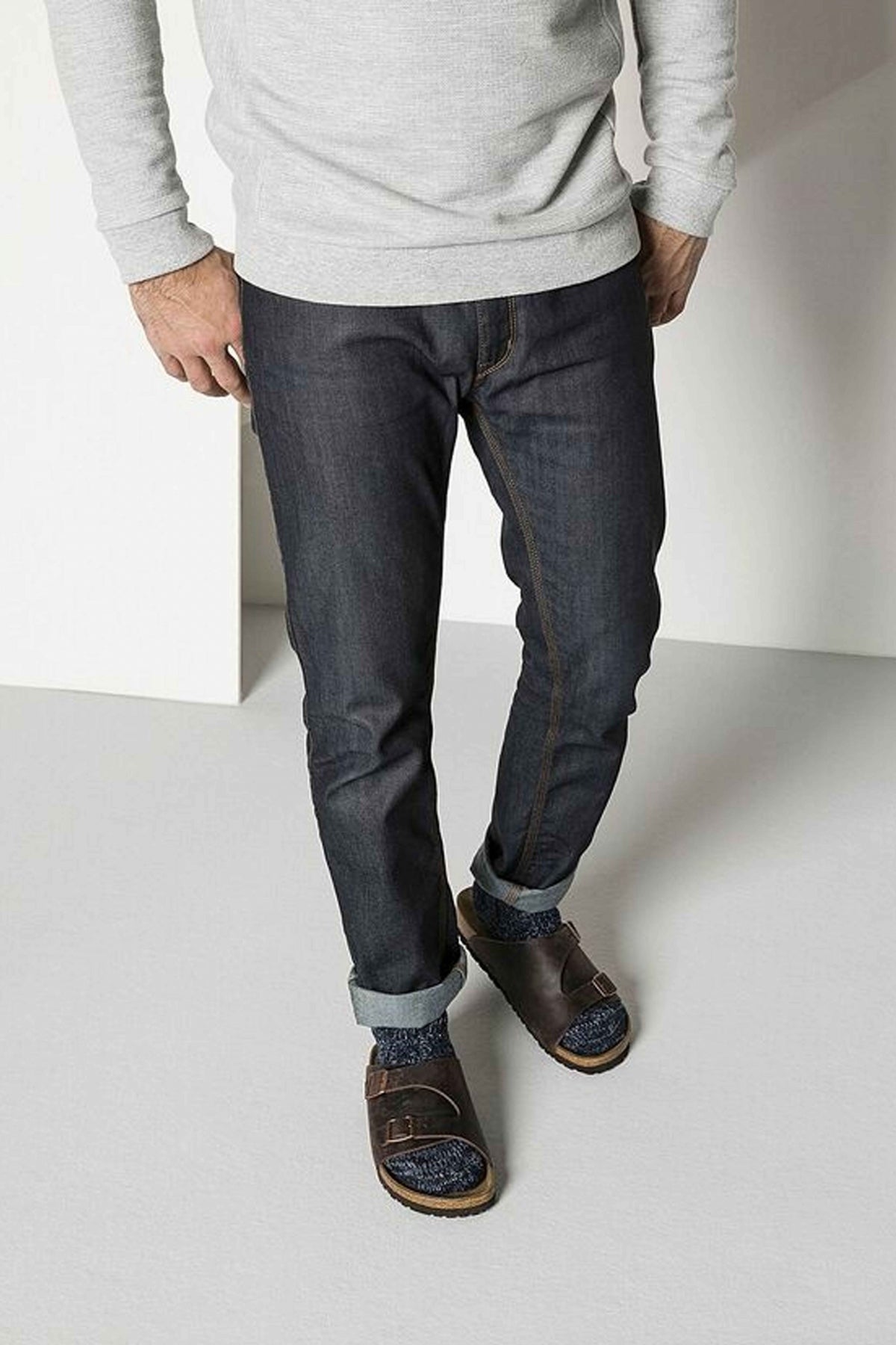 BIRKENSTOCK COTTON TWIST MEN en color NAVY  (3)