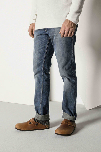 BIRKENSTOCK COTTON SLUB MEN en color BLKGRY  (3)