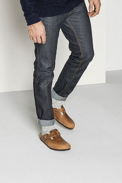 BIRKENSTOCK COTTON SLUB MEN en color GRYWHT  (3)