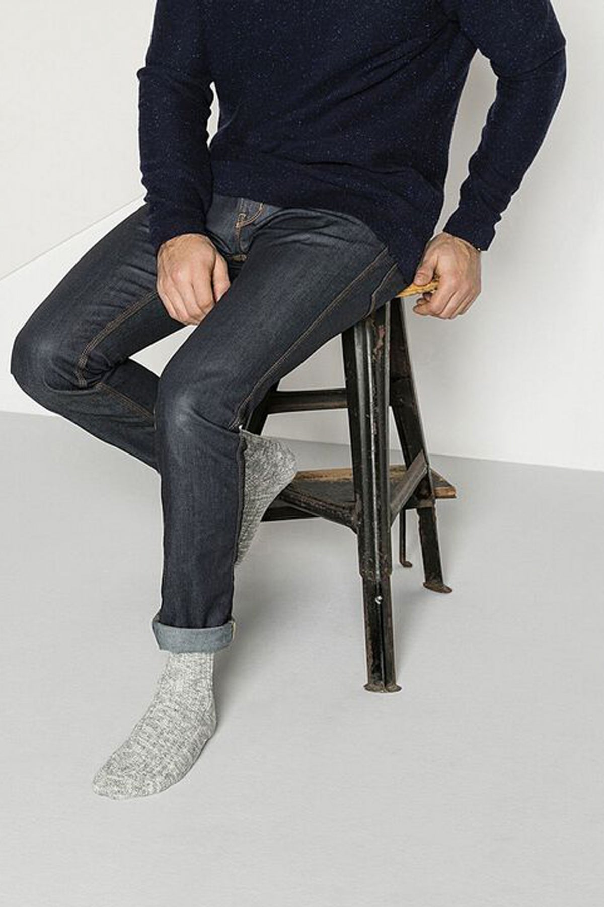 BIRKENSTOCK COTTON SLUB MEN en color GRYWHT  (4)