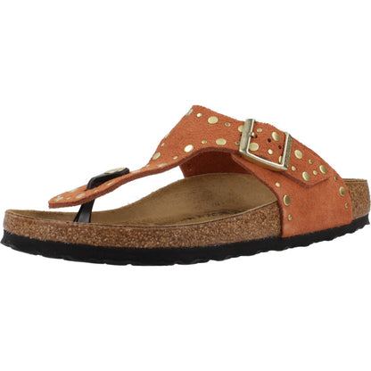 BIRKENSTOCK GIZEH RIVET BORDER en color DRKRST  (1)