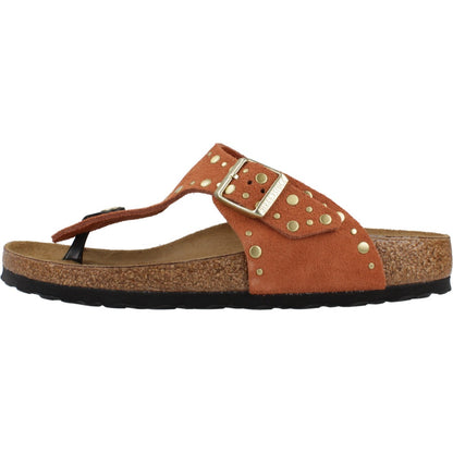 BIRKENSTOCK GIZEH RIVET BORDER en color DRKRST  (2)