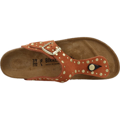 BIRKENSTOCK GIZEH RIVET BORDER en color DRKRST  (7)