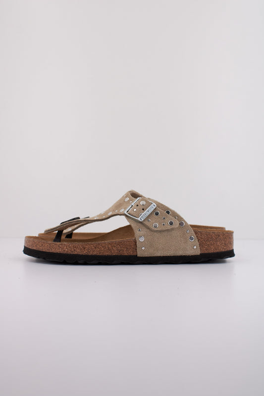 BIRKENSTOCK GIZEH RIVET BORDER en color TAUPE  (1)