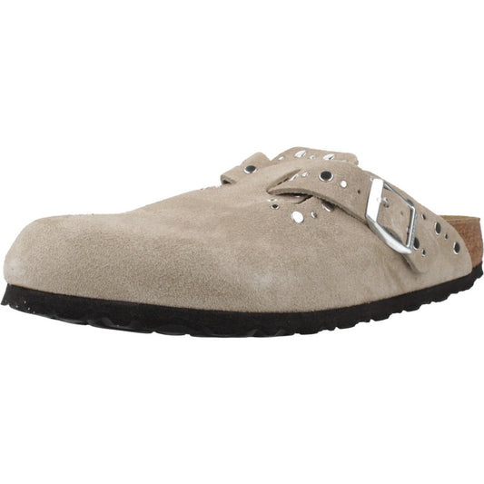 BIRKENSTOCK BOSTON RIVET BORDER en color TAUPE  (1)