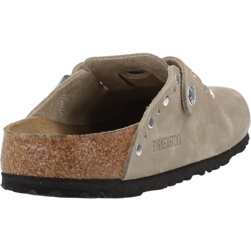 BIRKENSTOCK BOSTON RIVET BORDER en color TAUPE  (3)