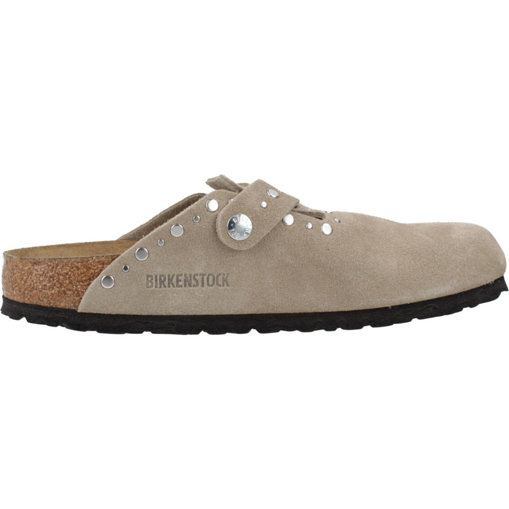 BIRKENSTOCK BOSTON RIVET BORDER en color TAUPE  (4)
