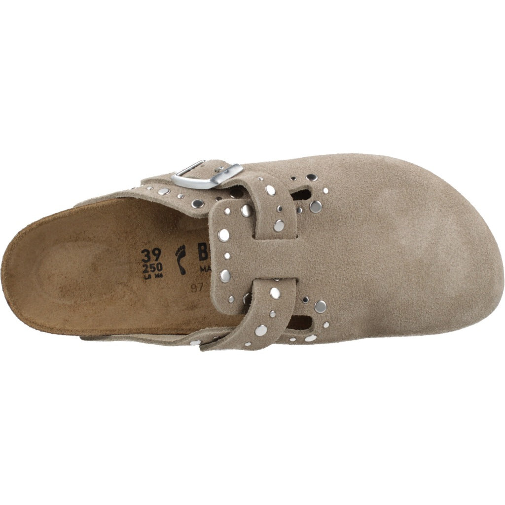 BIRKENSTOCK BOSTON RIVET BORDER en color TAUPE  (7)