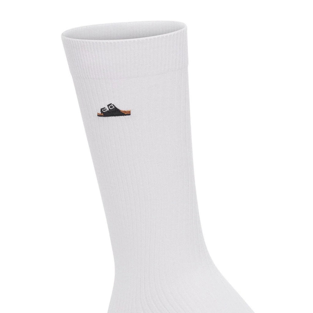 BIRKENSTOCK  COTTON RIBBED SOCKS en color WHITE  (4)