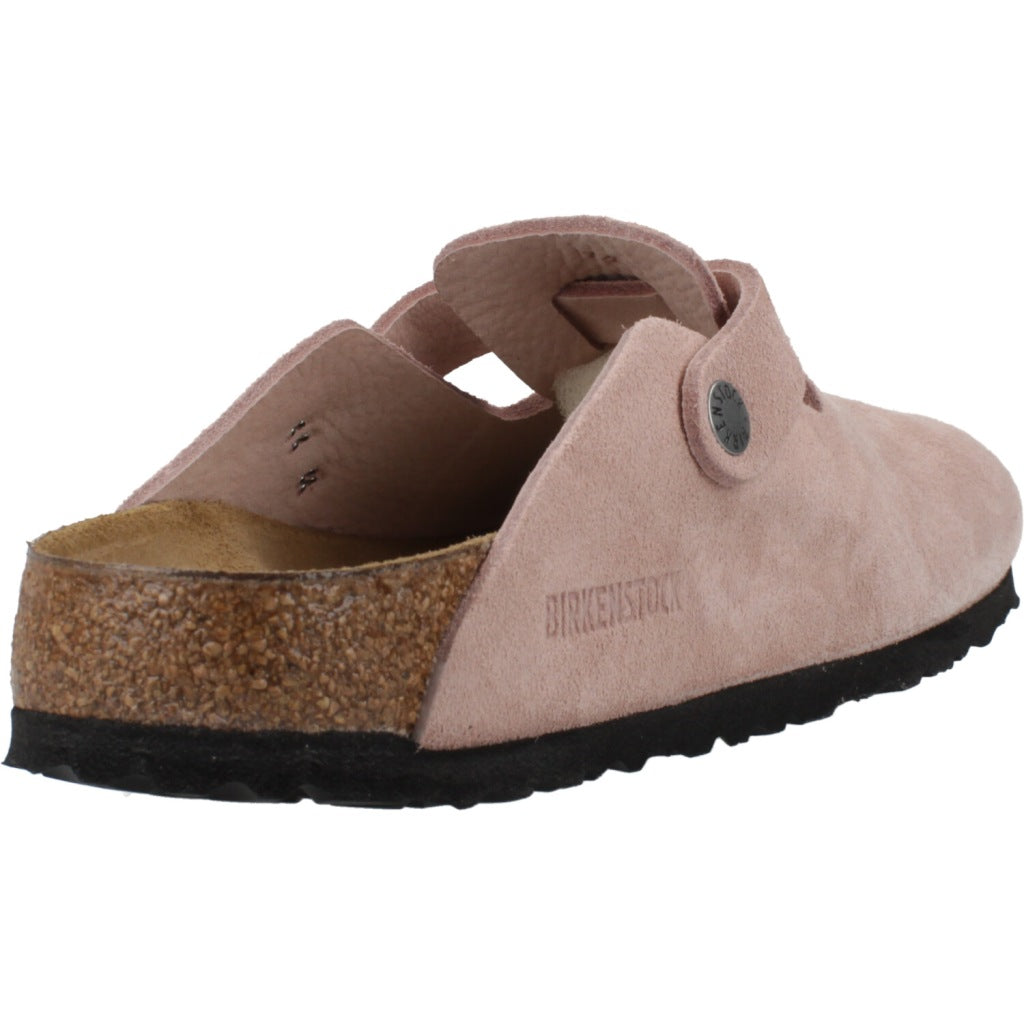 BIRKENSTOCK BOSTON SUEDE LEATHER en color PNKCLY  (3)
