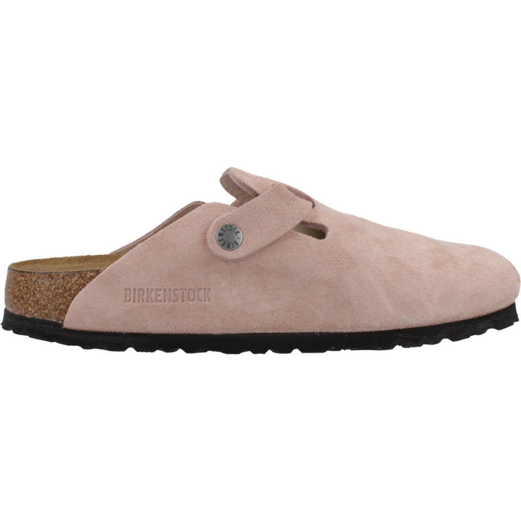 BIRKENSTOCK BOSTON SUEDE LEATHER en color PNKCLY  (4)