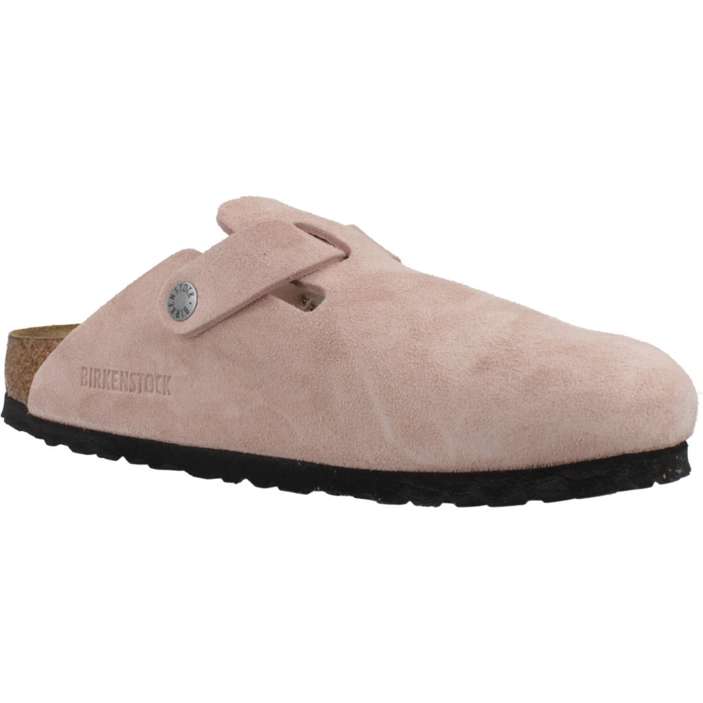 BIRKENSTOCK BOSTON SUEDE LEATHER en color PNKCLY  (5)
