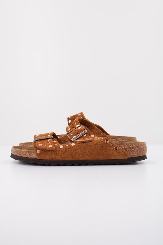 BIRKENSTOCK ARIZONA RIVET SUEDE  en color MINK  (1)