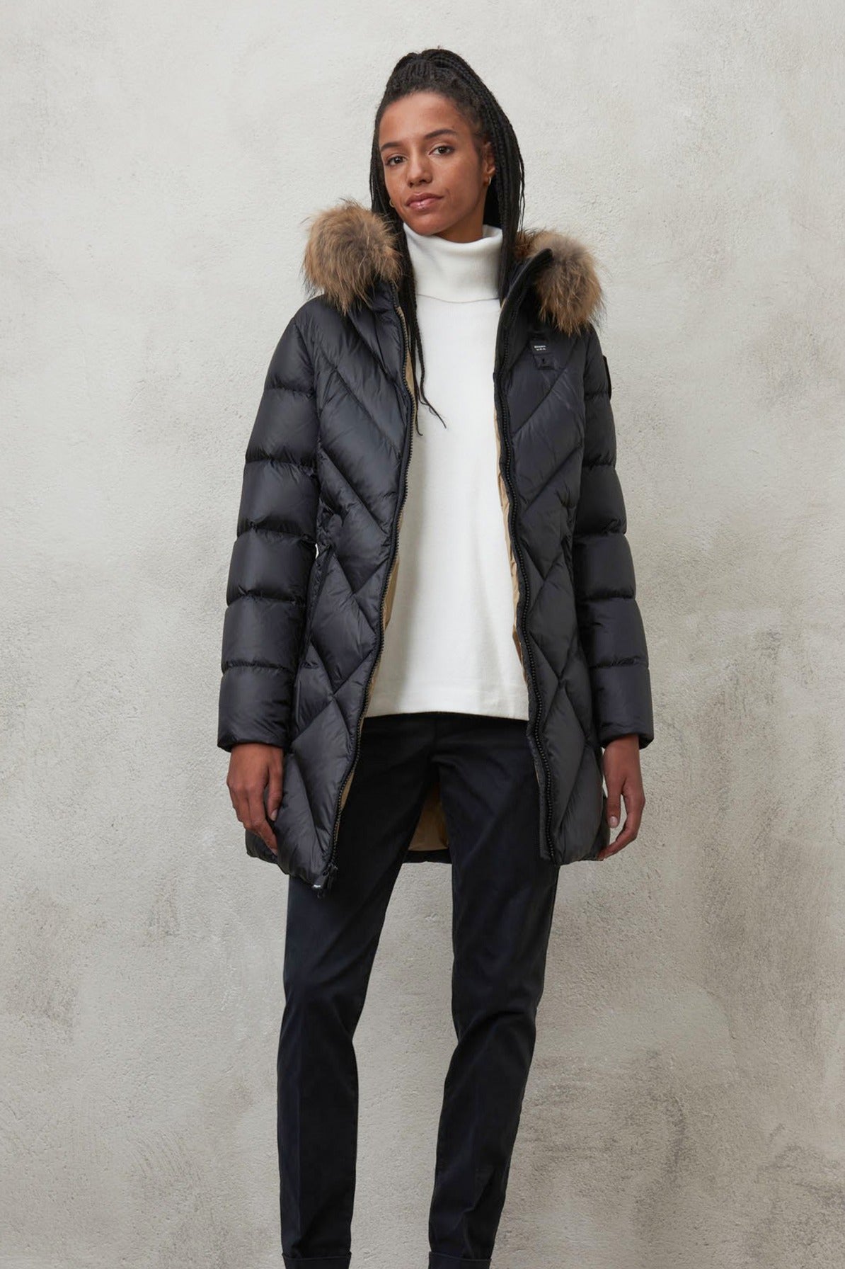 BLAUER TRENCH LUNGHI en color TT  (3)