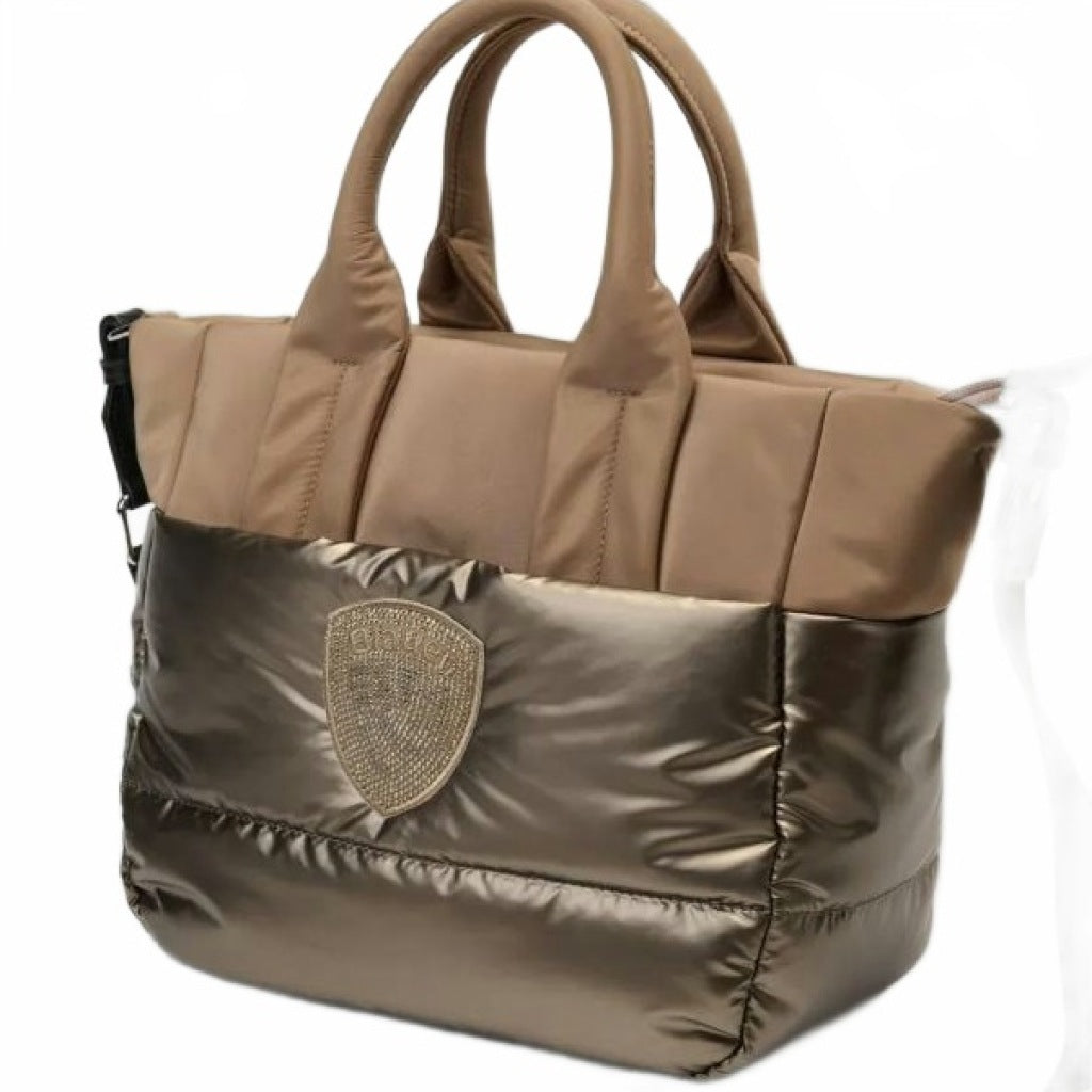 BLAUER POLYESTER NYLON TOTE en color BEI  (4)