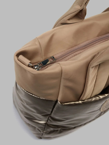 BLAUER POLYESTER NYLON TOTE en color BEI  (2)