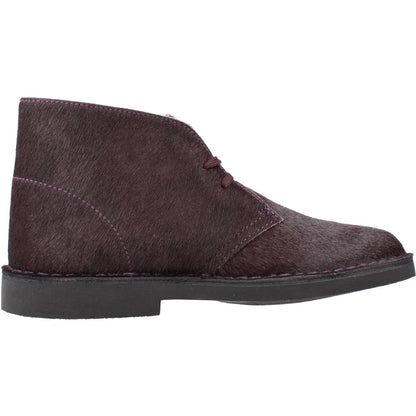 CLARKS DESERT BOOT  en color BURGUNDY  (4)