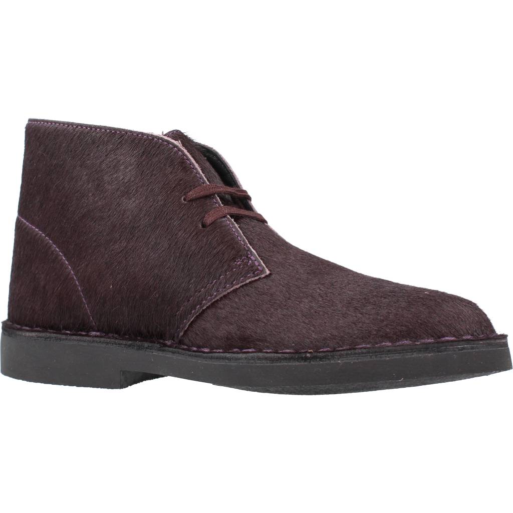 CLARKS DESERT BOOT  en color BURGUNDY  (5)