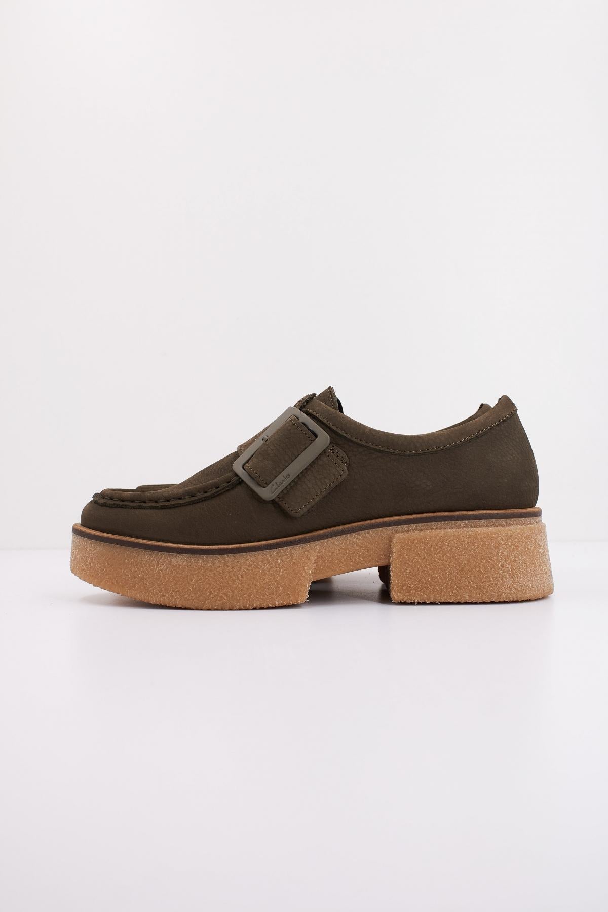CLARKS LINOSO MONK en color DRKGRN  (1)