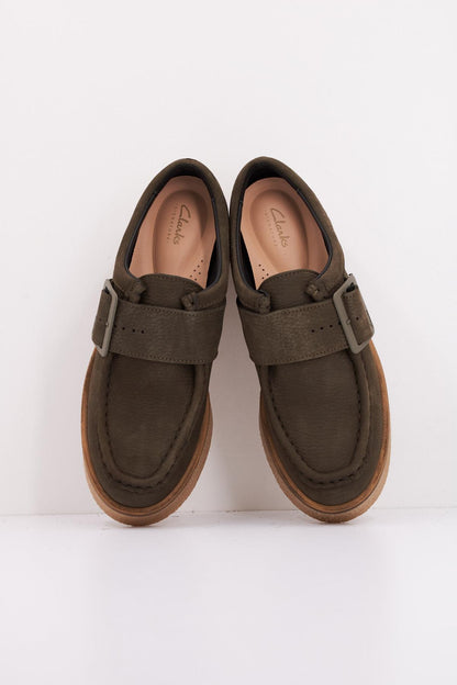 CLARKS LINOSO MONK en color DRKGRN  (3)