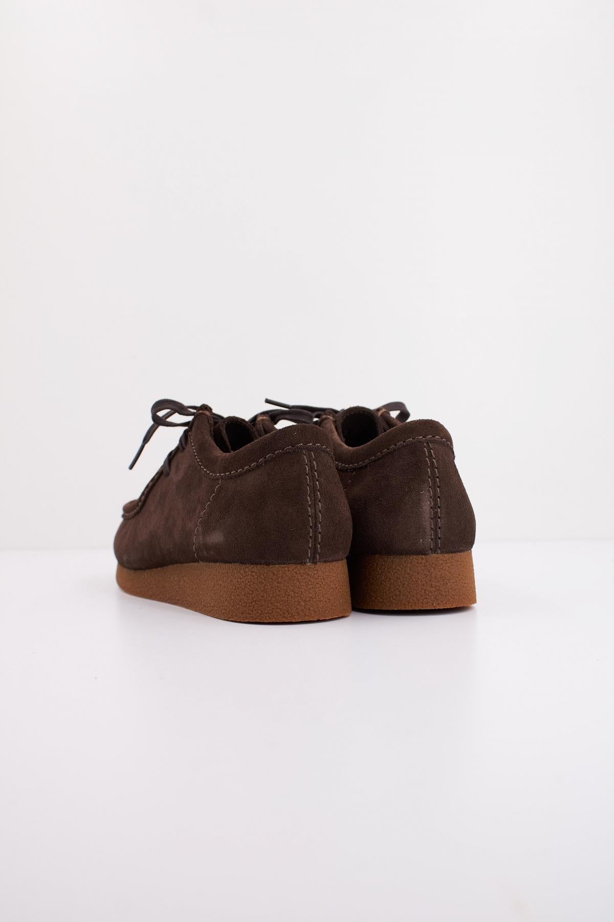 CLARKS WALLABEEEVO SUEDE en color DRKBRWN  (4)