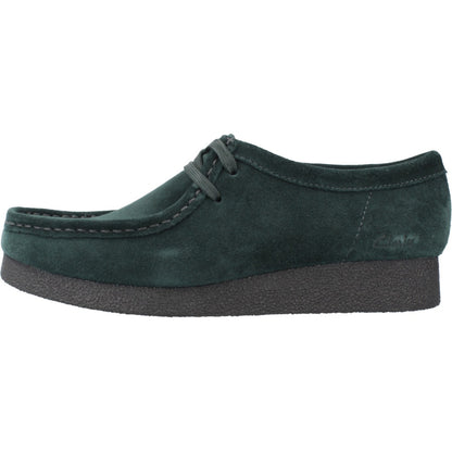 CLARKS  WALLABEE EVO SH  en color DRKGRN  (2)