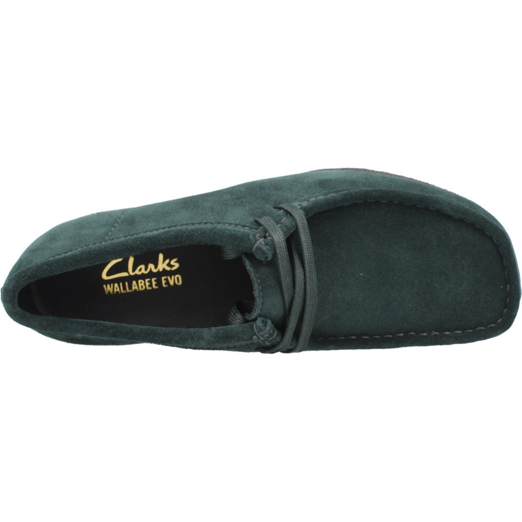CLARKS  WALLABEE EVO SH  en color DRKGRN  (7)