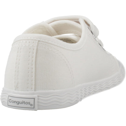 CONGUITOS CANVAS CASUAL SHOE en color WHITE  (3)
