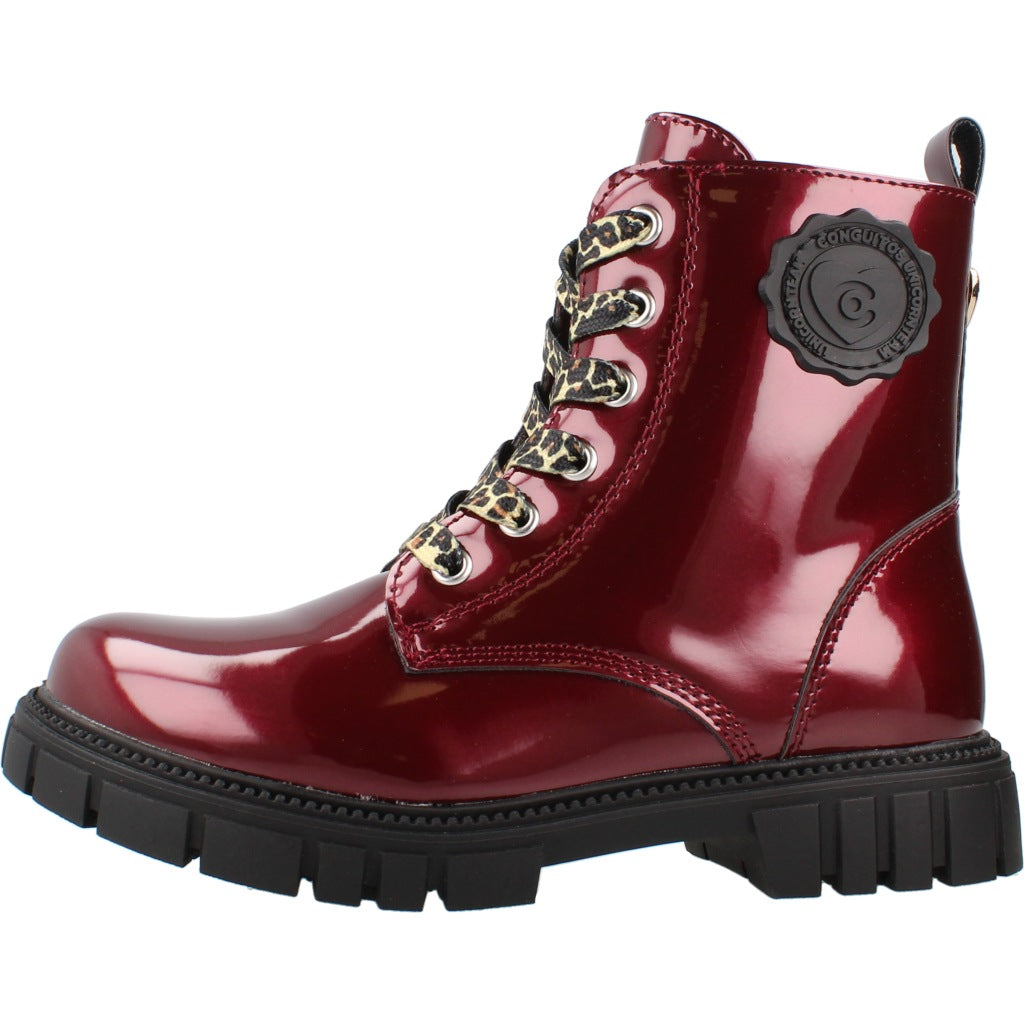 CONGUITOS COSH MILITARY  en color BURGUNDY  (2)