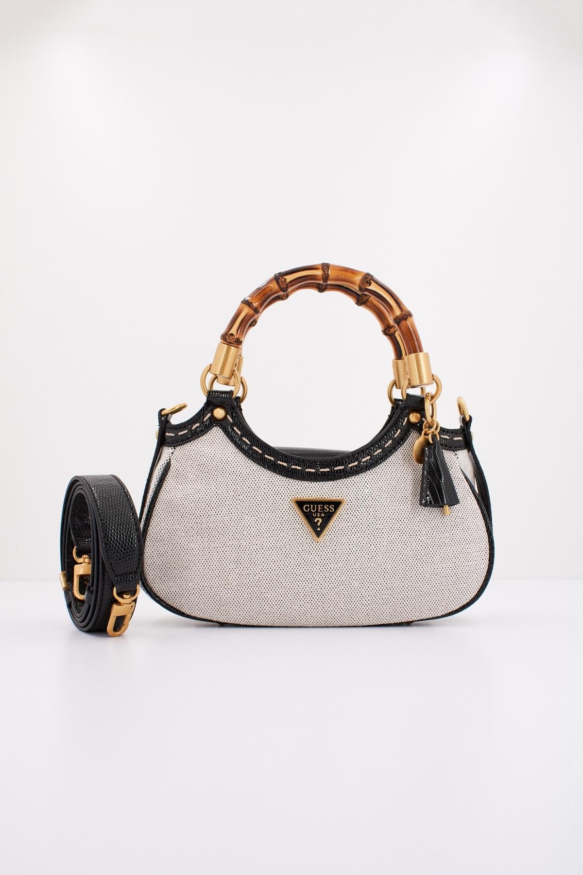 GUESS ZABRY MINI SATCHEL en color BLA  (1)