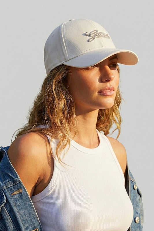 GUESS COT BASEBALL CAP en color OFFWHT  (1)