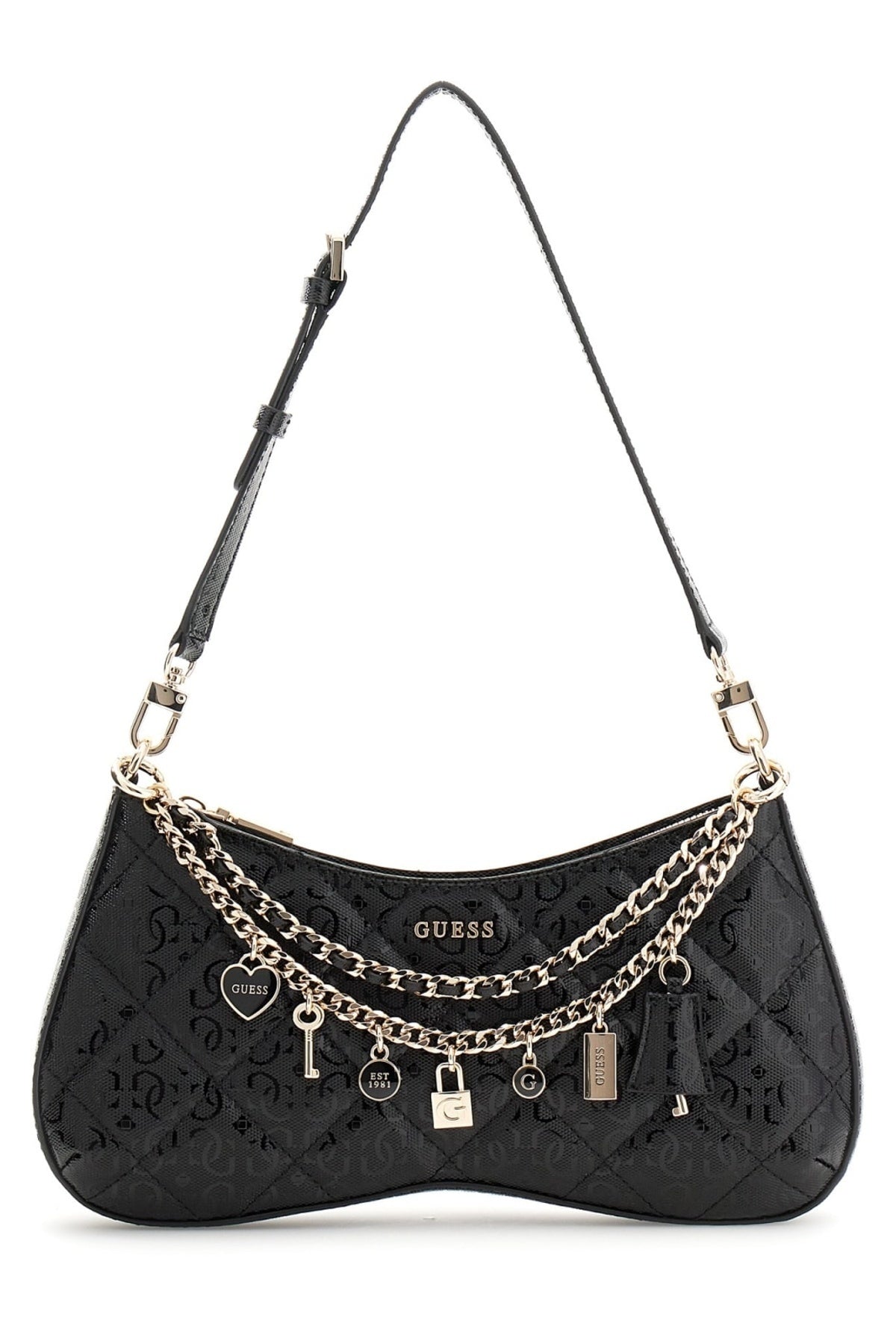 GUESS  LIBBY SHOULDER BAG  en color BLA  (1)