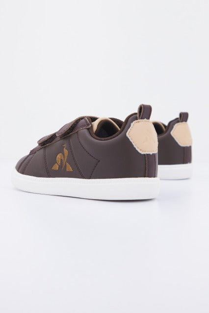 LE COQ SPORTIF COURTCLASSIC INF en color CHOCBROWN  (3)