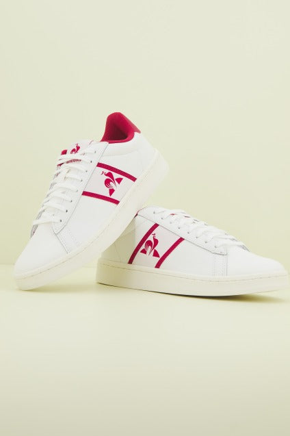 LE COQ SPORTIF L CLASSIC SOF en color WHTCERISE  (1)
