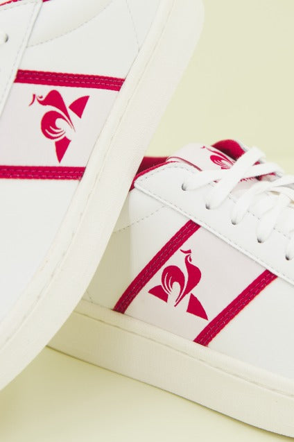 LE COQ SPORTIF L CLASSIC SOF en color WHTCERISE  (4)