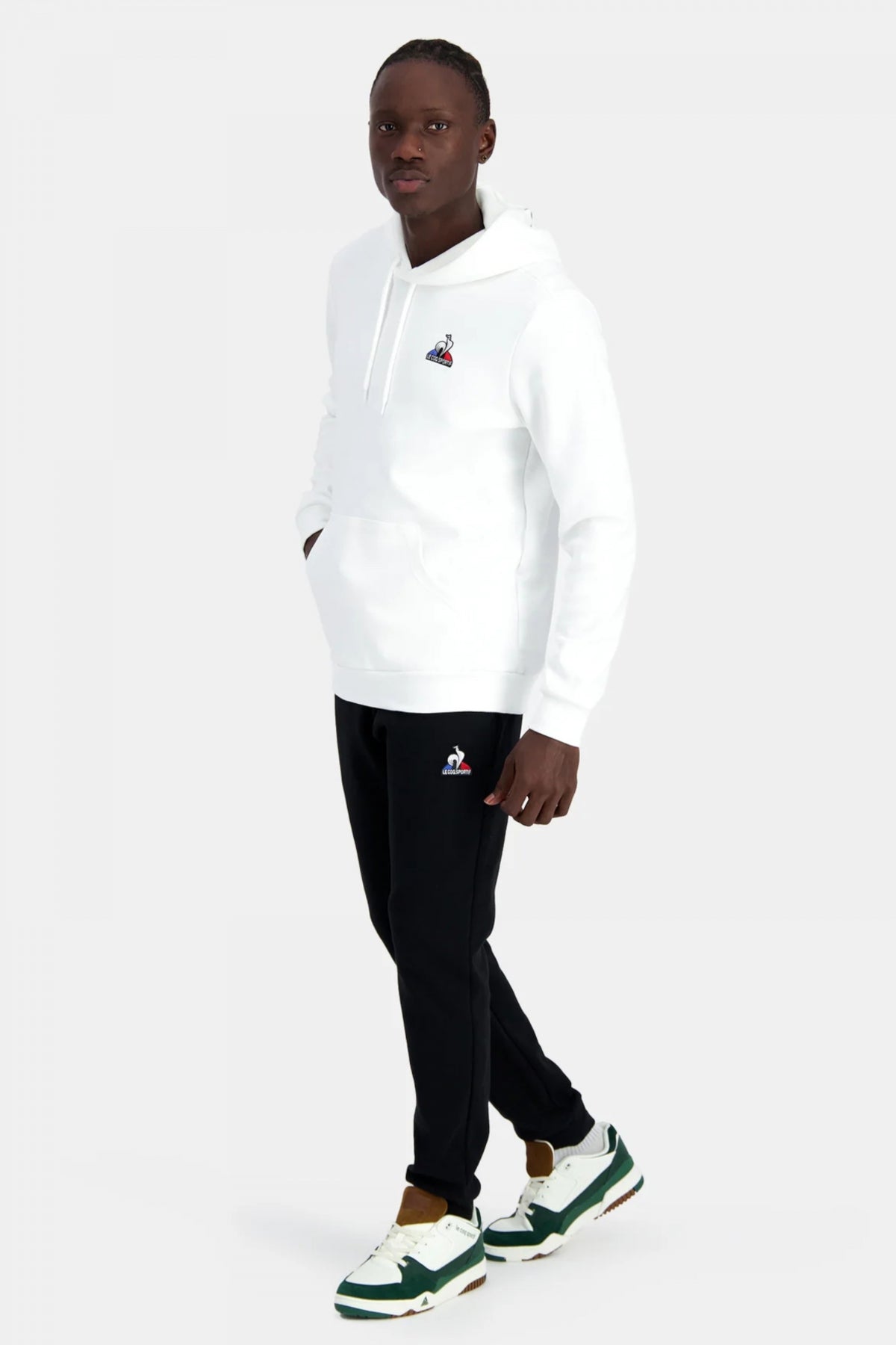 LE COQ SPORTIF ESS HOODY N en color OWHITE  (5)
