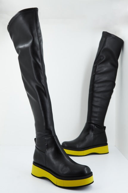 PALOMA BARCELO ESME STRECH VEGAN LE en color BLACK  (1)